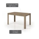 Mesa De Jantar Ideally Com 1,36 M - Pintura Uv Alto Brilho -
