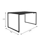 Mesa De Jantar Industrial 4 Lugares 135x90 Porto - Fit Mobel