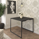 Mesa De Jantar Industrial 90x90 Porto - Fit Mobel - Preto
