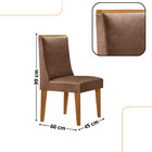 Mesa De Jantar Isadora 120cm Tampo Canto Copo Mdf Laminado Co