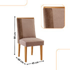 Mesa De Jantar Isadora 120cm Tampo Mdf Laminado Com 4 Cadeira