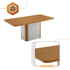 Mesa De Jantar Isadora 180cm Tampo Mdf Laminado Com 6 Cadeira