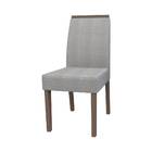 Mesa De Jantar Isis 120x120 Com 4 Cadeiras Veneza Linho Imbui