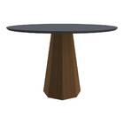 Mesa De Jantar Isis 120x120 Com 4 Cadeiras Veneza Linho Imbui