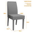 Mesa De Jantar Isis 120x120 Com 4 Cadeiras Veneza - Pr Móveis