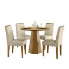 Mesa De Jantar Isis 120x120 Tampo Em Mdf - New Ceval