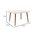 Mesa De Jantar Jade 4 Lugares Black Com Vidro - Rv Móveis