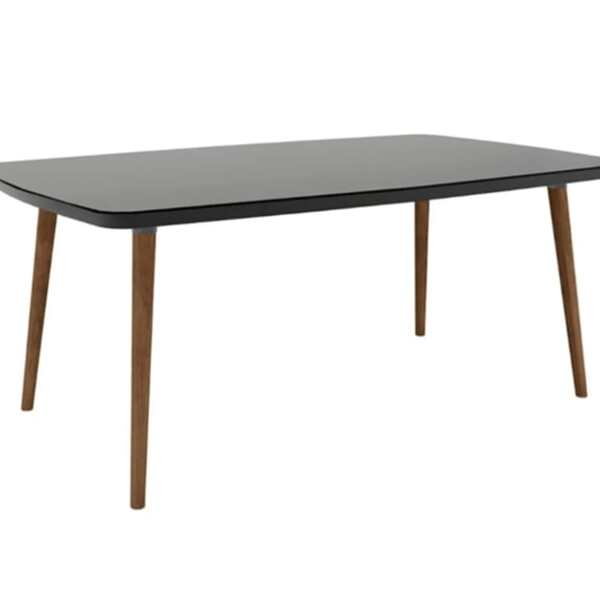 Mesa De Jantar Jade 6 Lugares Black Com Vidro - Rv Móveis