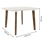 Mesa De Jantar Jade Com 4 Cadeiras Diamante Em Pés Oblongo Of