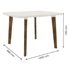 Mesa De Jantar Jade Com 4 Cadeiras Diamante Pés Oblongo Off W