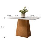 Mesa De Jantar Jasmin 120x80 Com 4 Cadeiras Amanda - Pr Móveis