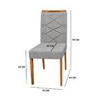 Mesa De Jantar Jasmin 120x80 Com 4 Cadeiras Caroline Linho Yp