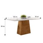 Mesa De Jantar Jasmin 160x90 Com 6 Cadeiras Caroline - Pr Móv