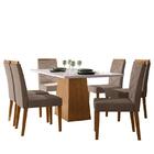 Mesa De Jantar Jasmin 180x90 Com 6 Cadeiras Caroline - Pr Móv