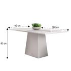 Mesa De Jantar Jasmin 180x90 Com 8 Cadeiras Ana - Pr Móveis