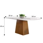 Mesa De Jantar Jasmin 180x90 Com 8 Cadeiras Caroline - Pr Móv