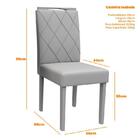 Mesa De Jantar Jasmin 180x90 Com 8 Cadeiras Isabela - Pr Móve