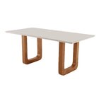 Mesa De Jantar Jazz 180cmx90cm Yescasa Cinamomo/off White