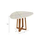 Mesa De Jantar Kappesberg Em Madeira Maciça Com Tampo De Vidr