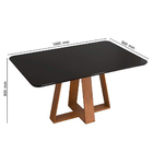 Mesa De Jantar Kiara 160cm Com 6 Cadeiras Lídia D04 Freijó/pr