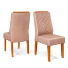 Mesa De Jantar Kiara 160cm Com 6 Cadeiras Lídia D04 Freijó/pr