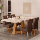 Mesa De Jantar Kiara Com 4 Cadeiras Lidia - Pr Móveis