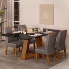 Mesa De Jantar Kiara Com 4 Cadeiras Lidia - Pr Móveis