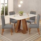 Mesa De Jantar Kiara E 4 Cadeiras Yasmin Dj Moveis