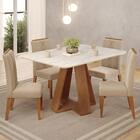 Mesa De Jantar Kiara E 4 Cadeiras Yasmin Dj Moveis