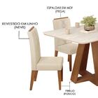 Mesa De Jantar Kiara E 4 Cadeiras Yasmin Dj Moveis