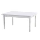 Mesa De Jantar Kingston 150cm Madeira Maciça - Branco