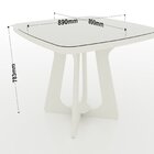 Mesa De Jantar Lara 900mm Itapuã/arenas