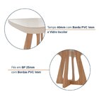 Mesa De Jantar Lara 900mm Itapuã/arenas