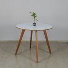 Mesa De Jantar Laura Em Madeira Maciça E Tampo Em Mdf Bp 15 M