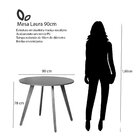 Mesa De Jantar Laura Em Madeira Maciça E Tampo Em Mdf Bp 15 M