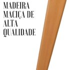 Mesa De Jantar Leda 80cm Redonda Resistente Base Metal Freijó