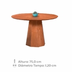 Mesa De Jantar Lisboa Redonda 1 20 M