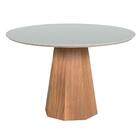 Mesa De Jantar Lisboa Tampo Redondo Off White 1,35 M