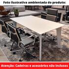 Mesa De Jantar Lisboa Univ Retangular 140 Cm Tampo De Madeira