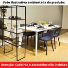 Mesa De Jantar Lisboa Univ Retangular 160 Cm Tampo De Madeira