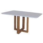 Mesa De Jantar Lisy 160 X 90cm Tampo Off White