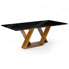 Mesa De Jantar Livia Flora 180 Cm Borda Arredondada Madeira V