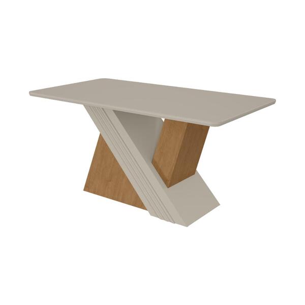 Mesa De Jantar Lopas Retangular 170 Cm Venus 6 Lugares Marrom