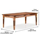 Mesa De Jantar Los Ozki 240 Cm Madeira Eucalipto Cedro Retang