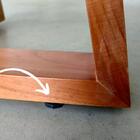 Mesa De Jantar Luna Tampo Retangular Off White 1,40 M Com Bas