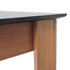 Mesa De Jantar Lyon Pés Madeira Maciça Tampo Mdf Laqueado 135