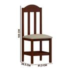 Mesa De Jantar Madeira Maciça 10 Lugares Estofados Safira Cas