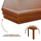 Mesa De Jantar Madeira Maciça 6 Lugares Nogueira Pérola Flami