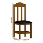 Mesa De Jantar Madeira Maciça 8 Lugares Estofados Safira Imbu