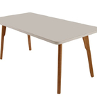 Mesa De Jantar Madeira Maciça Com Vidro - Turquia-1,20x0,80m